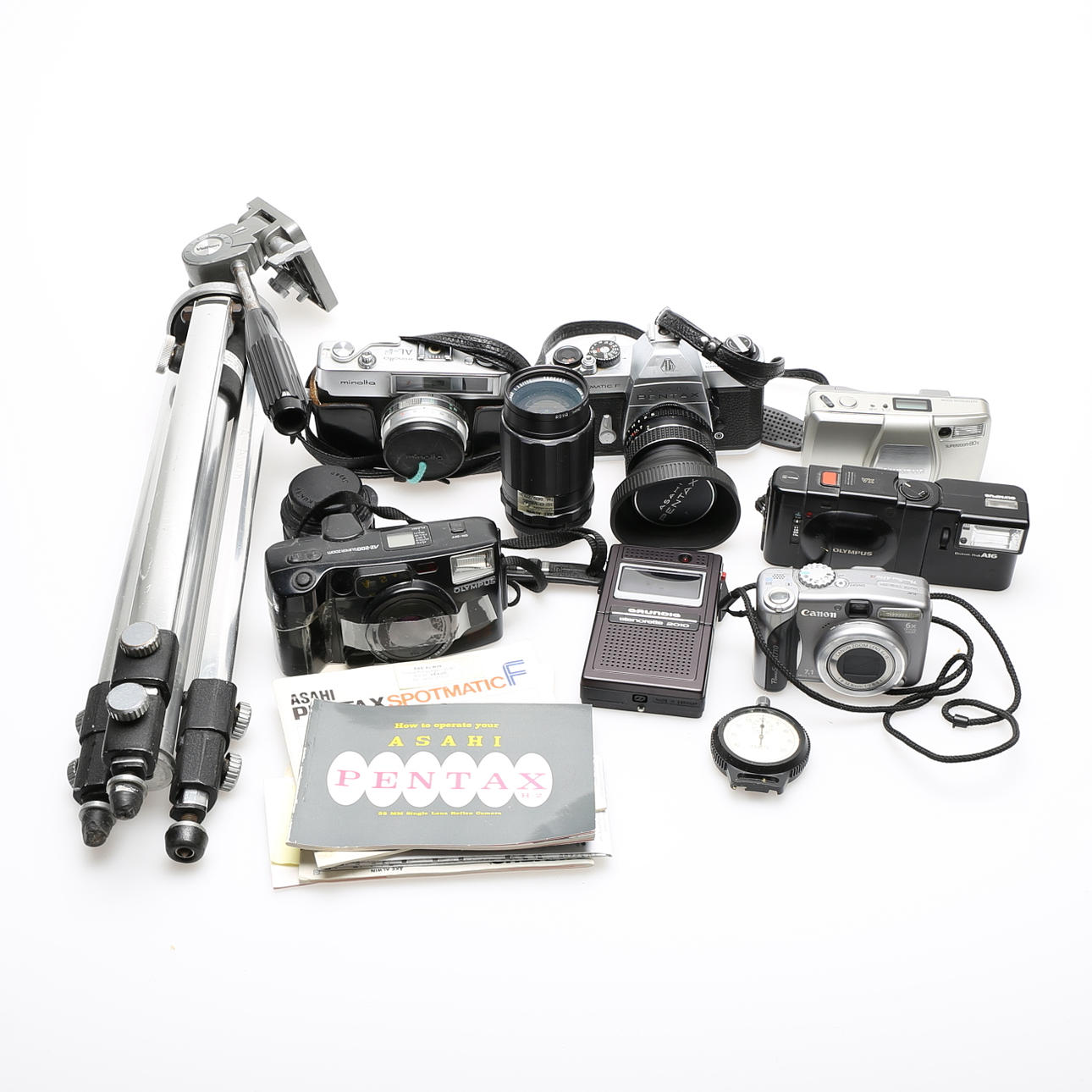 KAMEROR, m.m, bl.a Asahi Pentax Spotmatic F.