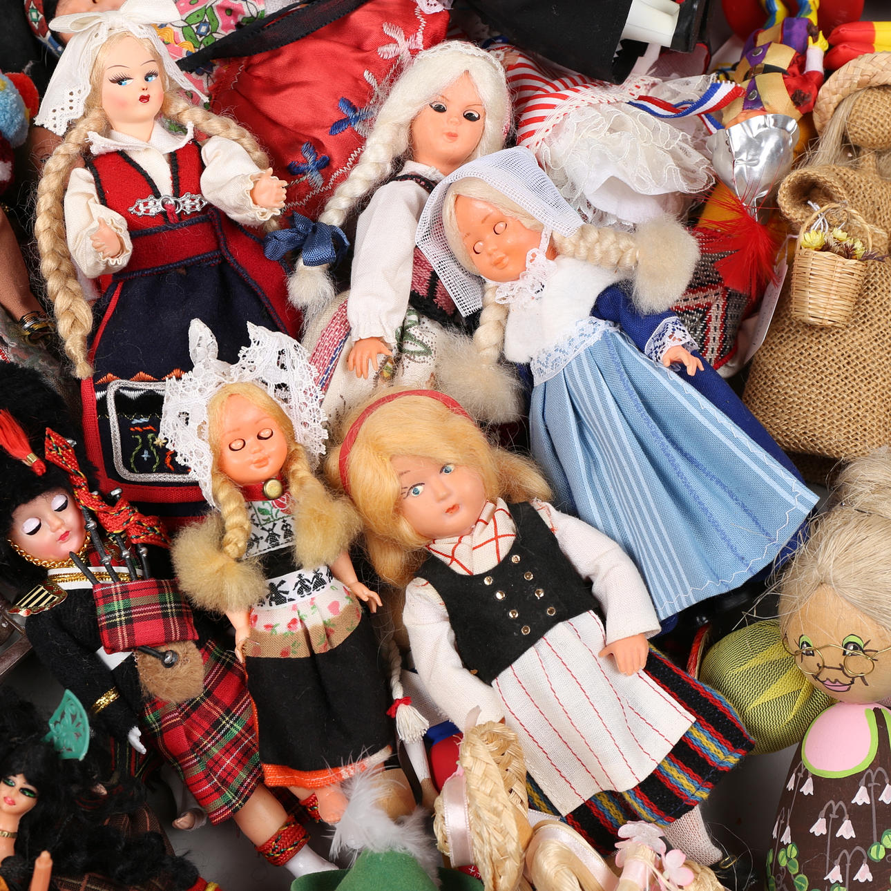 DOLLS, A Collection, 20th century.