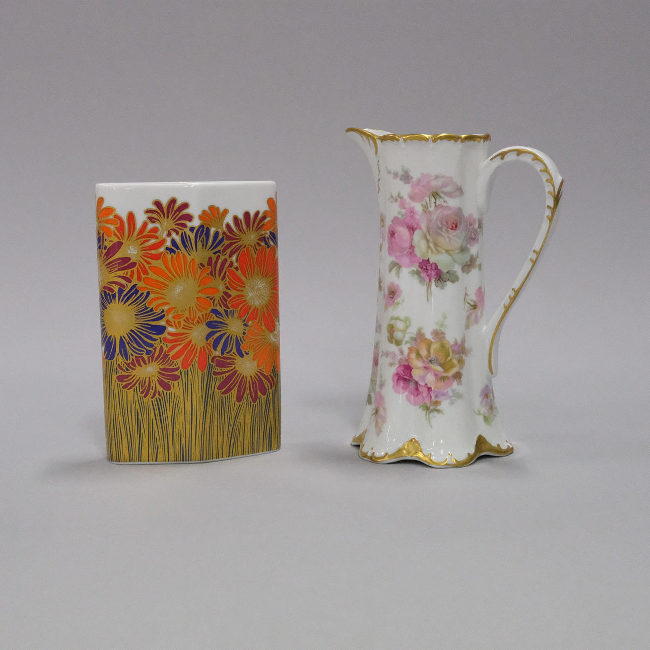 ROSENTHAL, VASE UND TETTAU, KRUG.