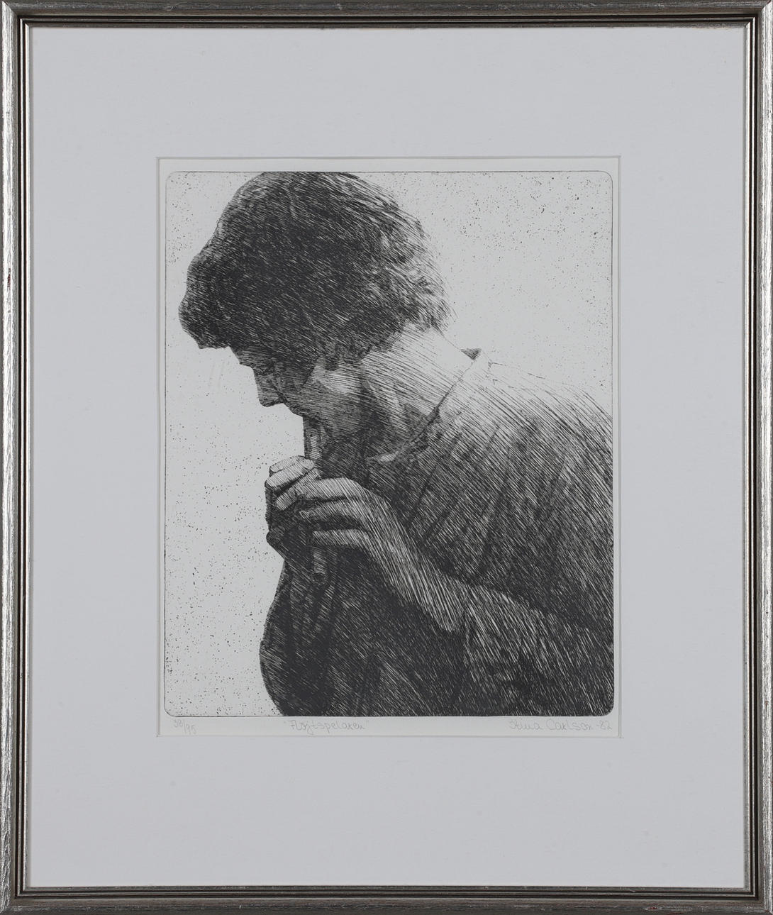 STINA CARLSON. Etchings, 3 pcs, signed.