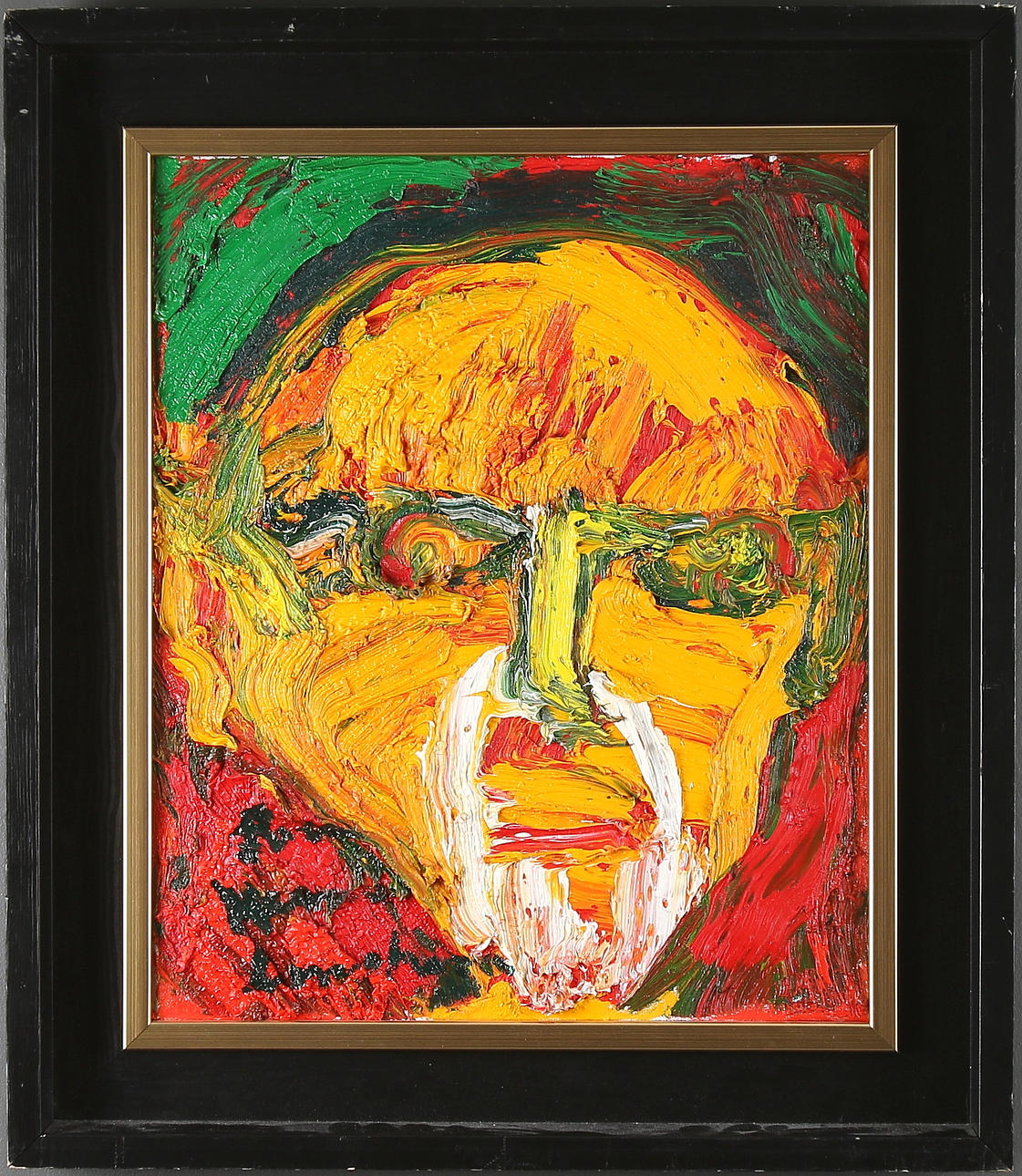 BENGT LINDSTRÖM. "Den upplyste helaren", olja på duk, signerad och daterat 1998.