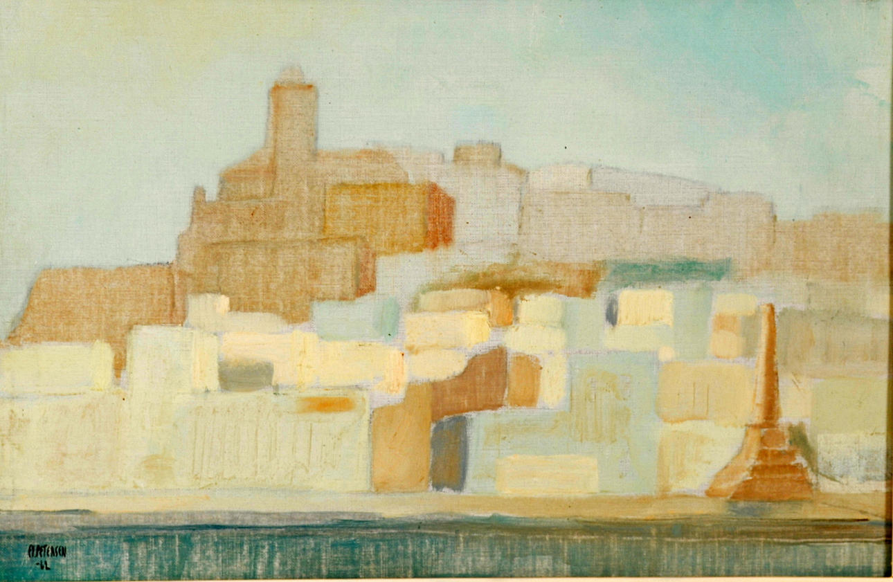 E.Y PETERSEN. oil on canvas.