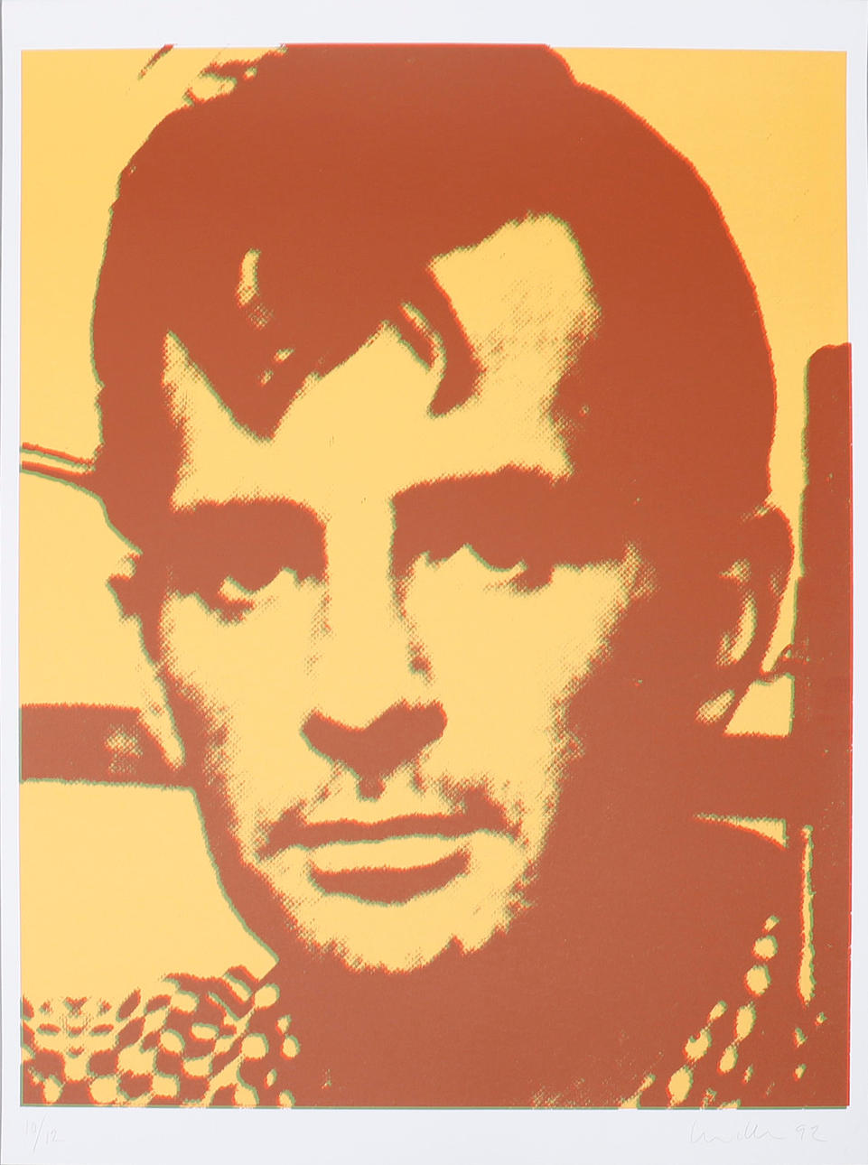 ULF LUNDELL. JACK KEROUAC, COLOR SERIGRAPHY.