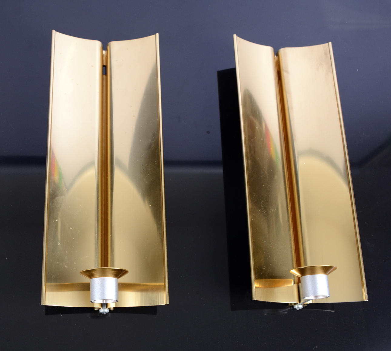 MÄSSINGSLAMPETTER, 1-par.