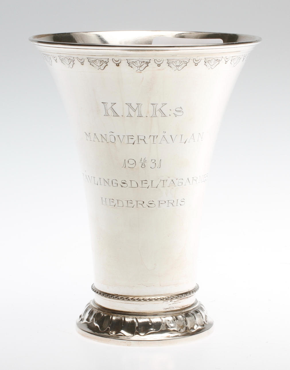 BÄGARE, silver, rokokostil, GAB, Stockholm 1928, vikt ca. 155,7 gram.