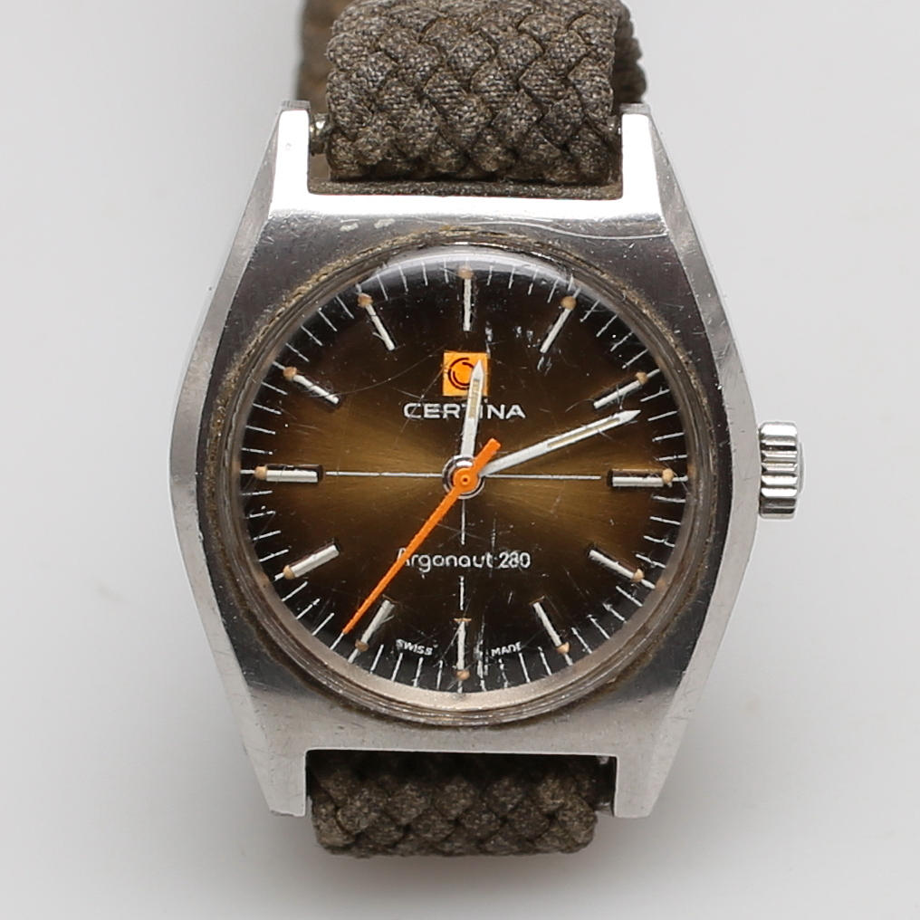 ARMBANDSUR i stål, Certina "Argonaut 280", Schweiz.