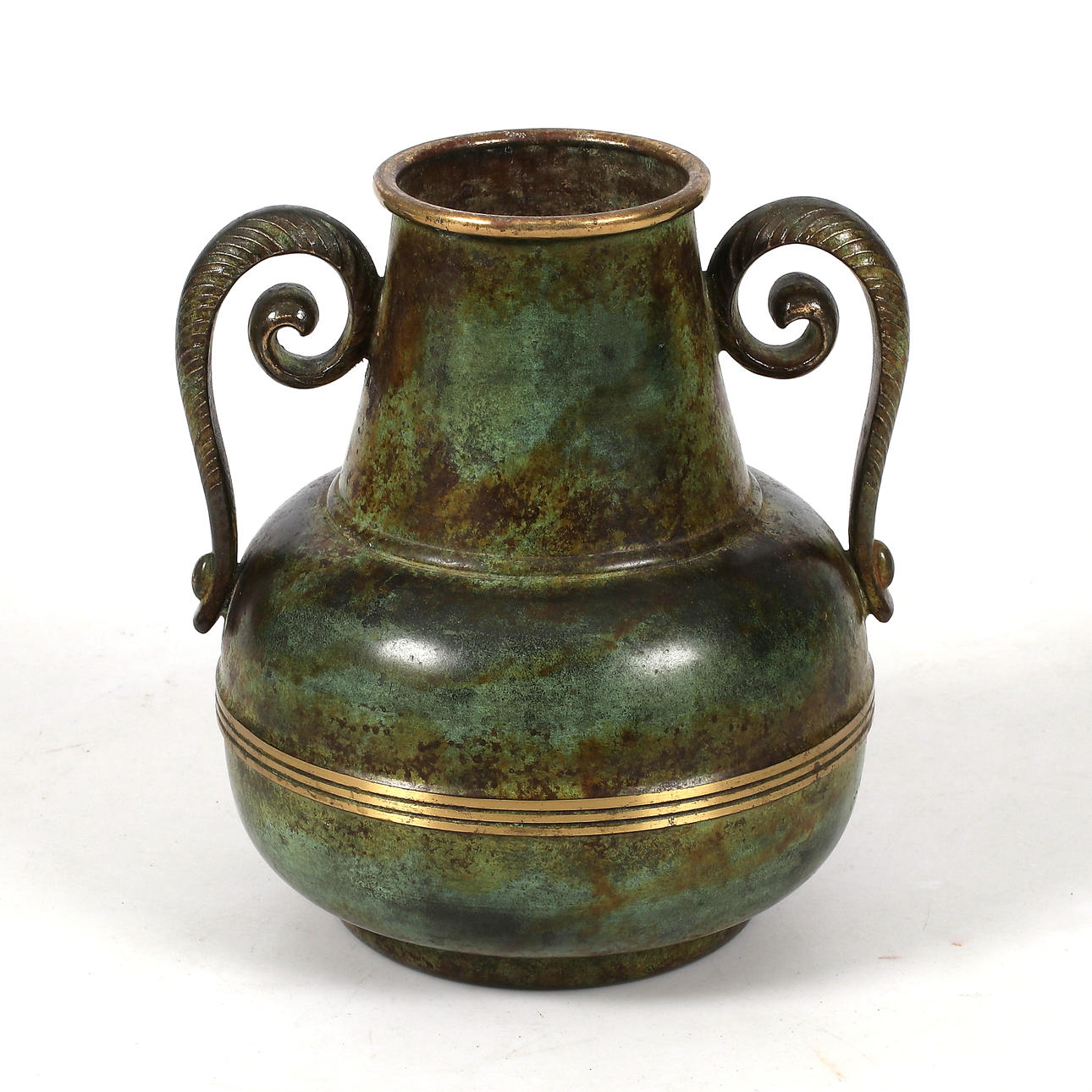 MALJAKKO KAHVOILLA, pronssi, SvM Handwork, 1930/40s.