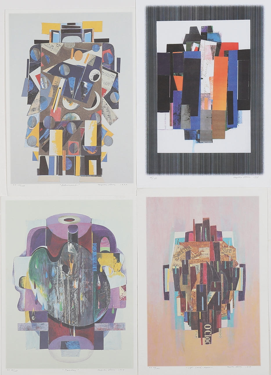 INGVAR OLSON. Parti tavlor, färglitografi, 5 st, signerade och daterade 1997, 1998 samt numrerade.