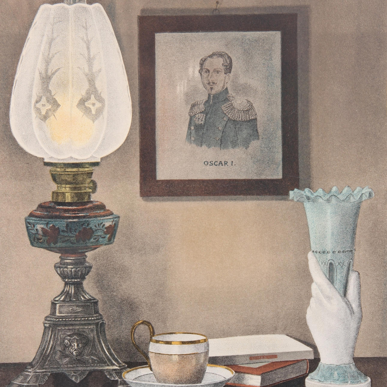 REINHOLD LJUNGGREN. Färglitografi, stilleben, signerad och numrerad 114/360.