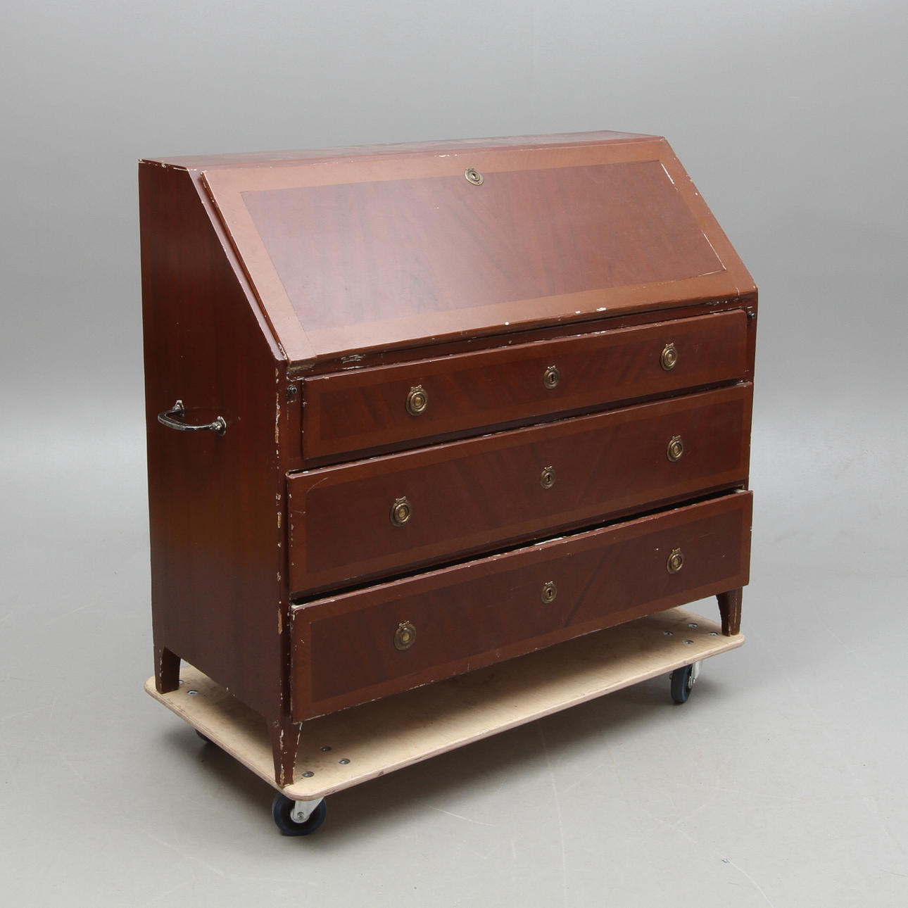 SNEDKLAFFSEKRETÄR, imitationsmålad, 1700/1800-tal.