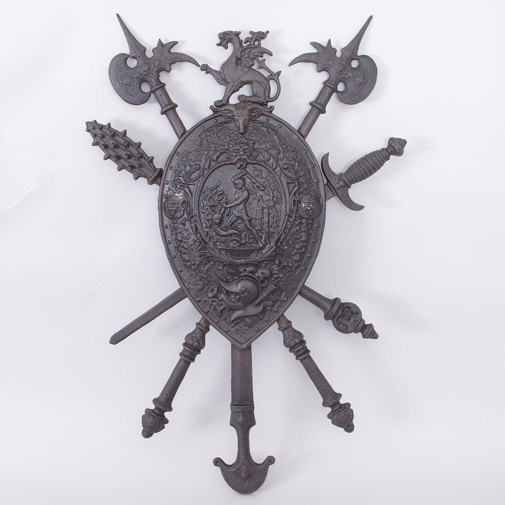 VAPENSKÖLD, gjutjärn, samtida.