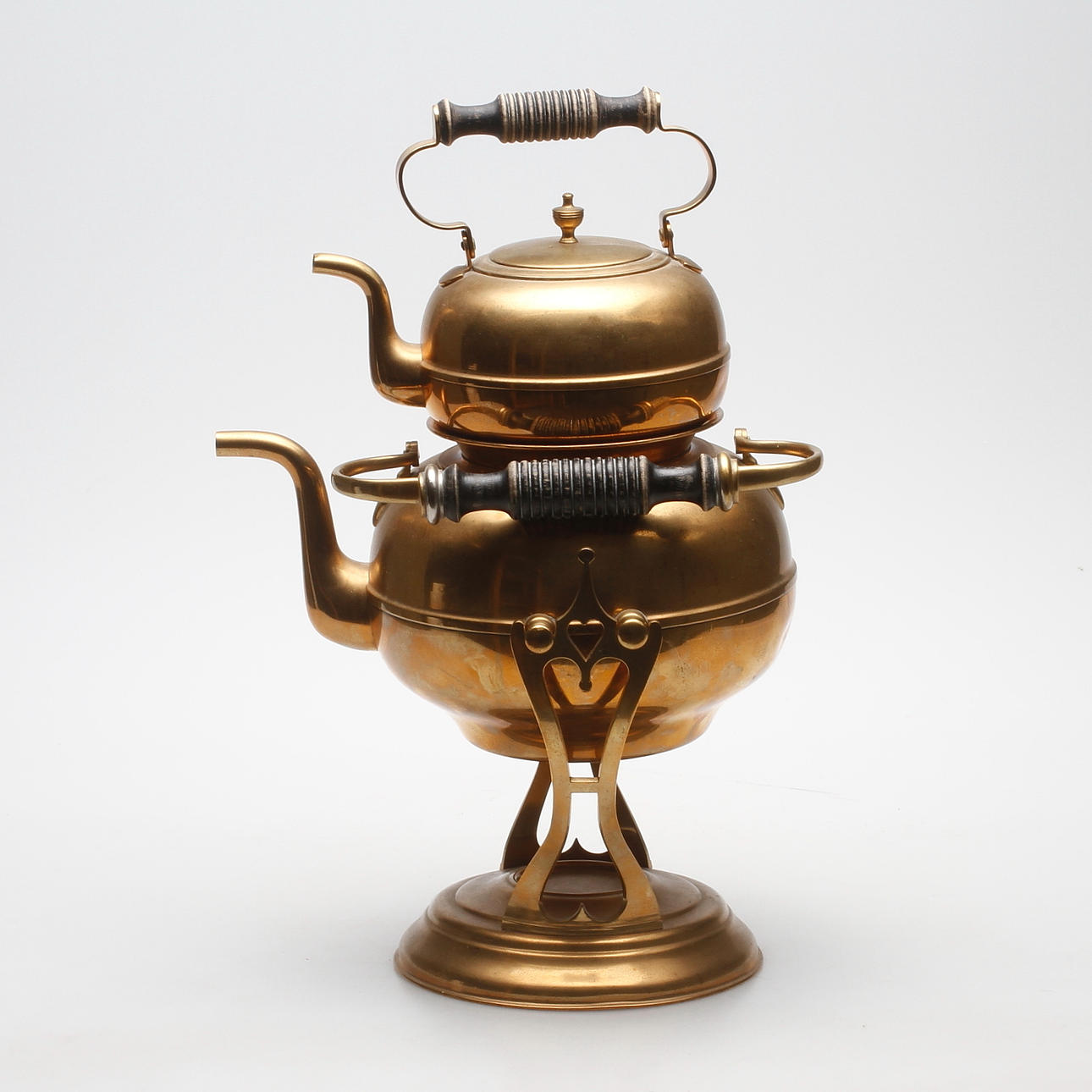 TEKÖK/SAMOVAR, mässing, Skultuna, 1800-tal.