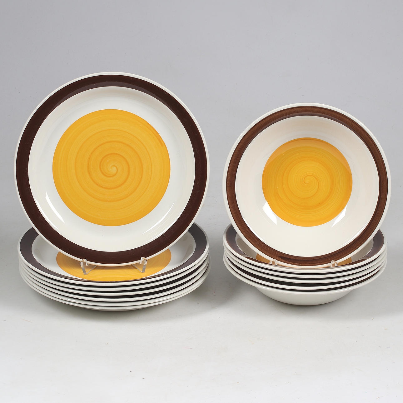 PLATES, 13 pcs, porcelain, Solöga, Rörstrand.