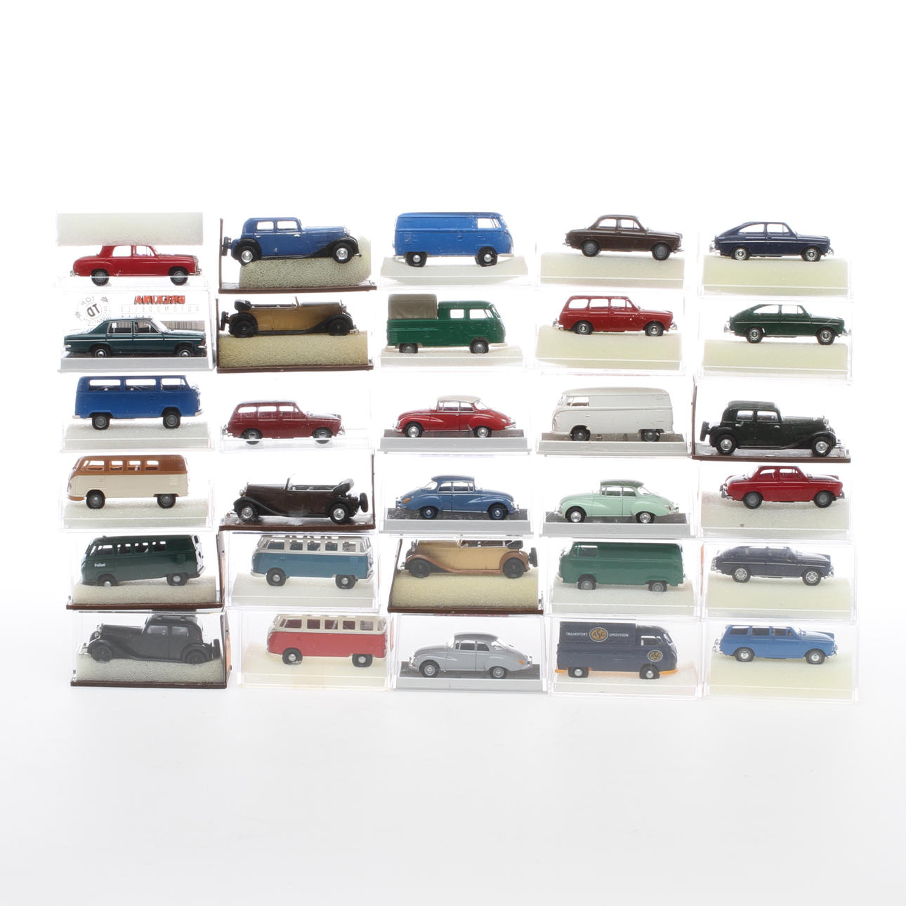 MODELLBILAR BREKINA cirka 30 stycken i originalkartonger.