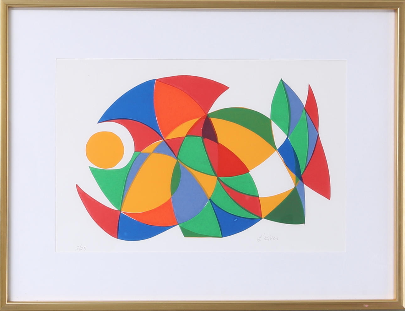 LEIDA RIVES. "Glad lax", Serigrafi, Sign, L Rives, 5/25.