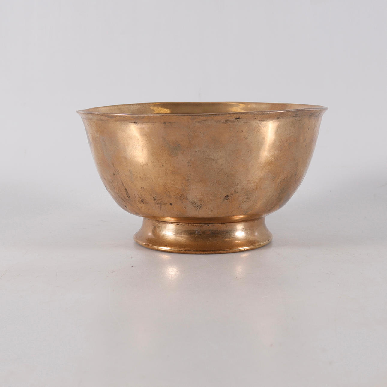 BIERSCHALE, Messingguss, 18. Jahrhundert.