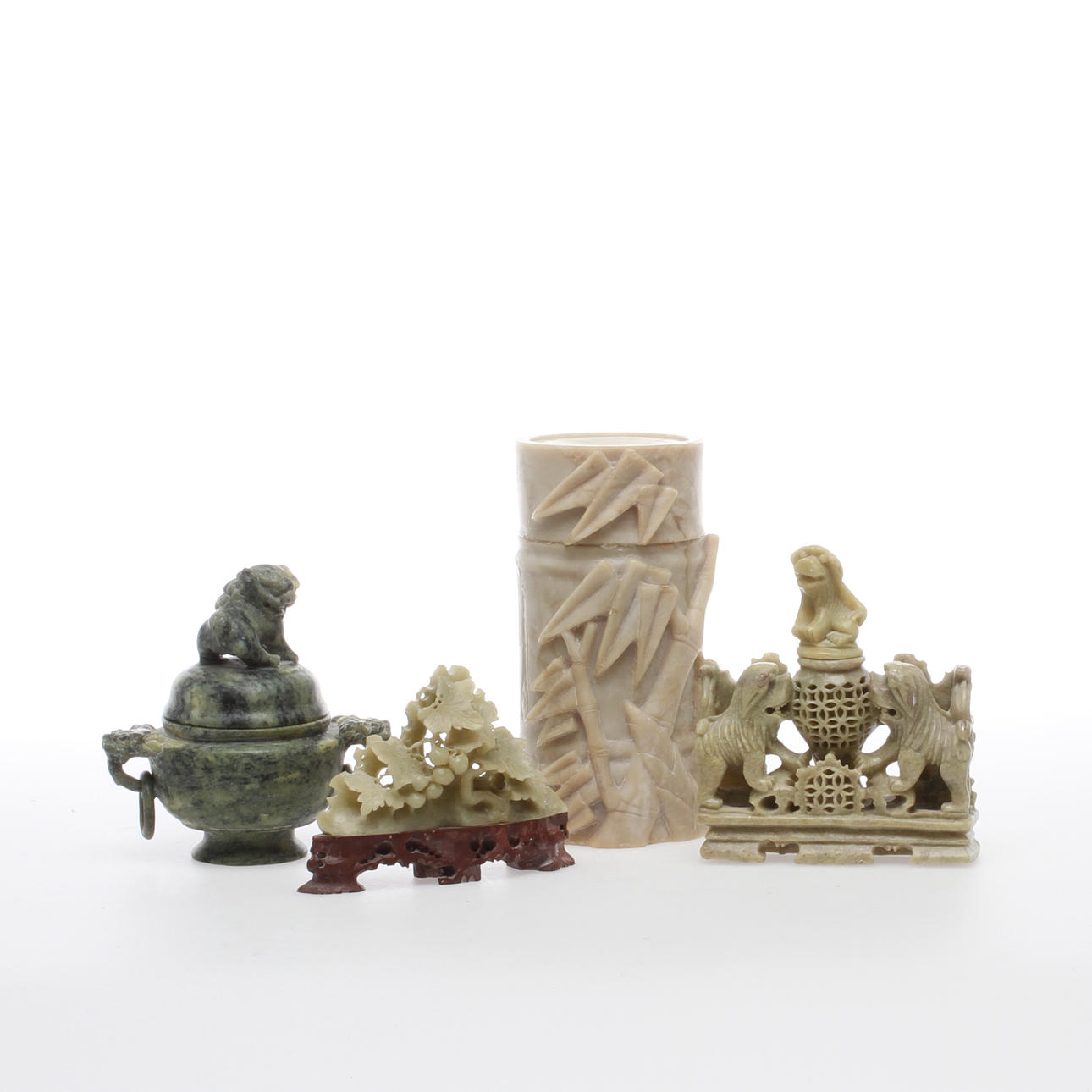 PARTI SOAPSTONE, 4 delar, Orientaliska.