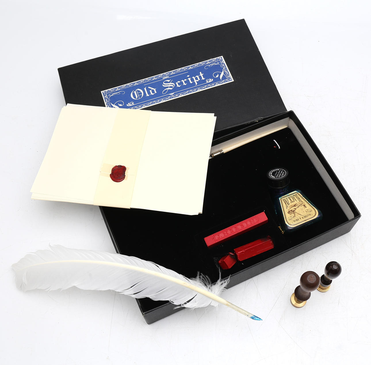 "Old Script" calligraphy set.