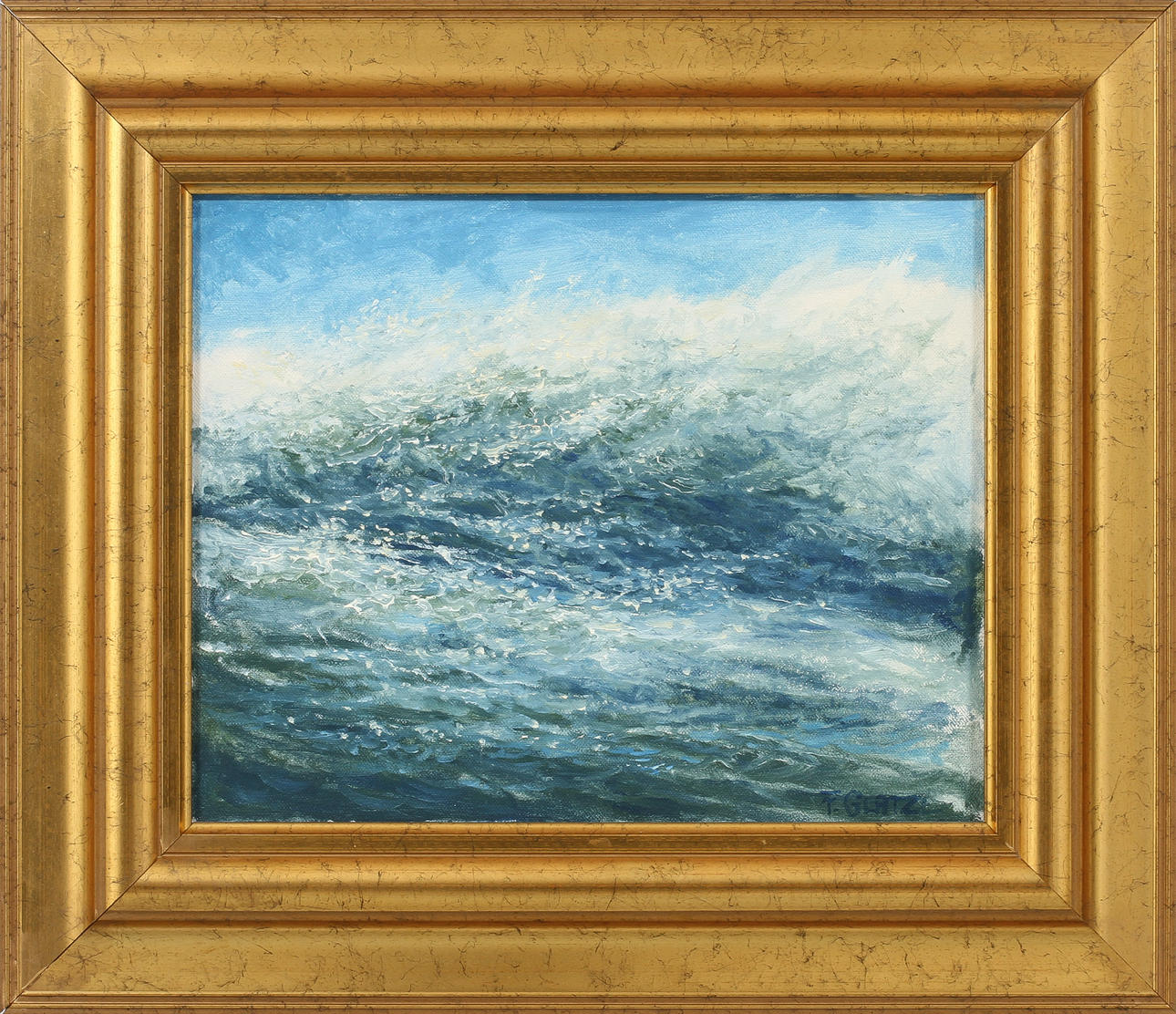 FRANZ GLATZL. "Grundbrott", olja på duk, signerad.