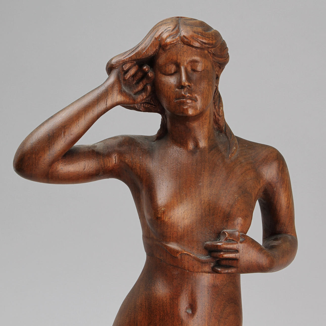 OIDENTIFIERAD KONSTNÄR, skulptur, trä, efter Per Hasselberg, "Snöklockan".