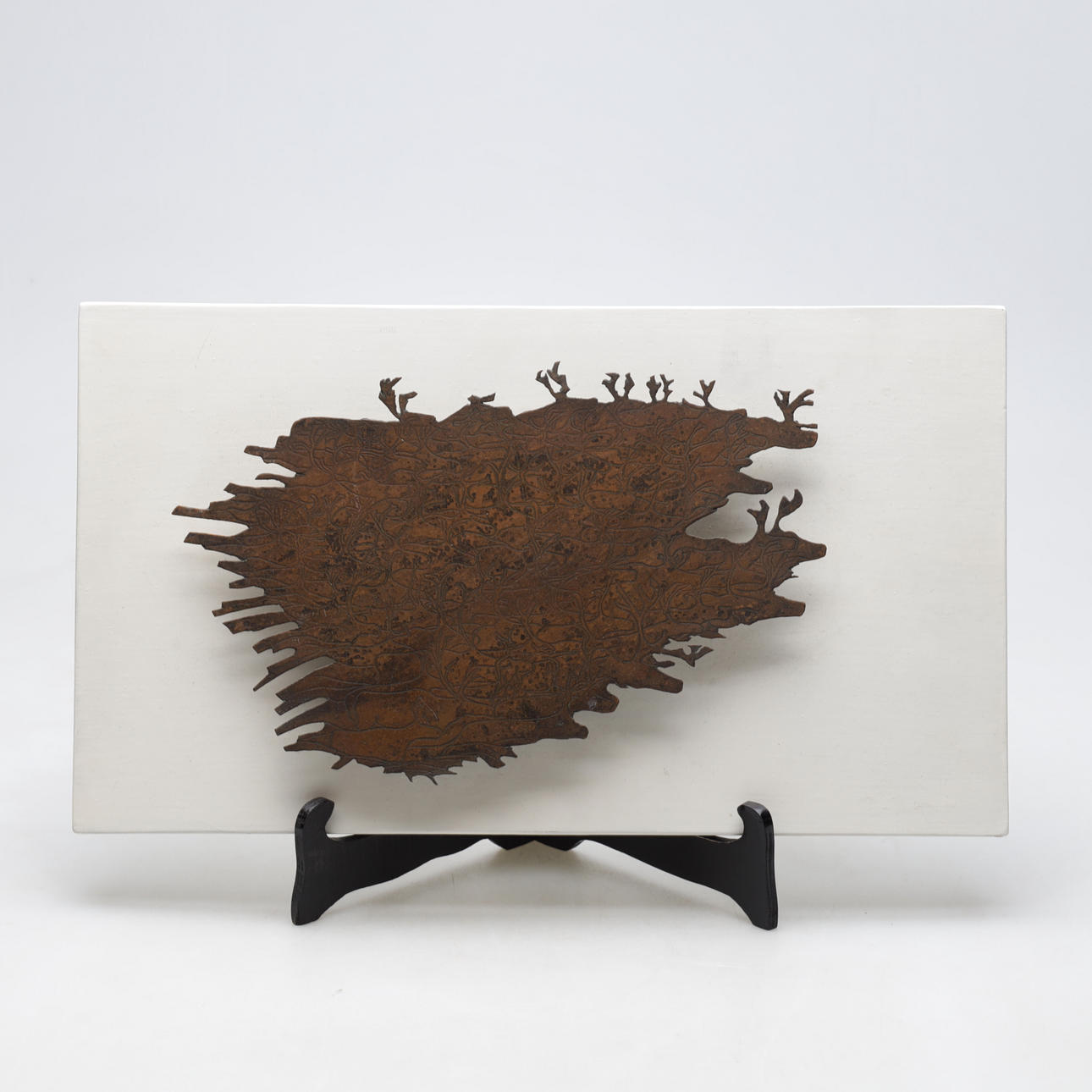 WALL RELIEF, copper, unsigned.