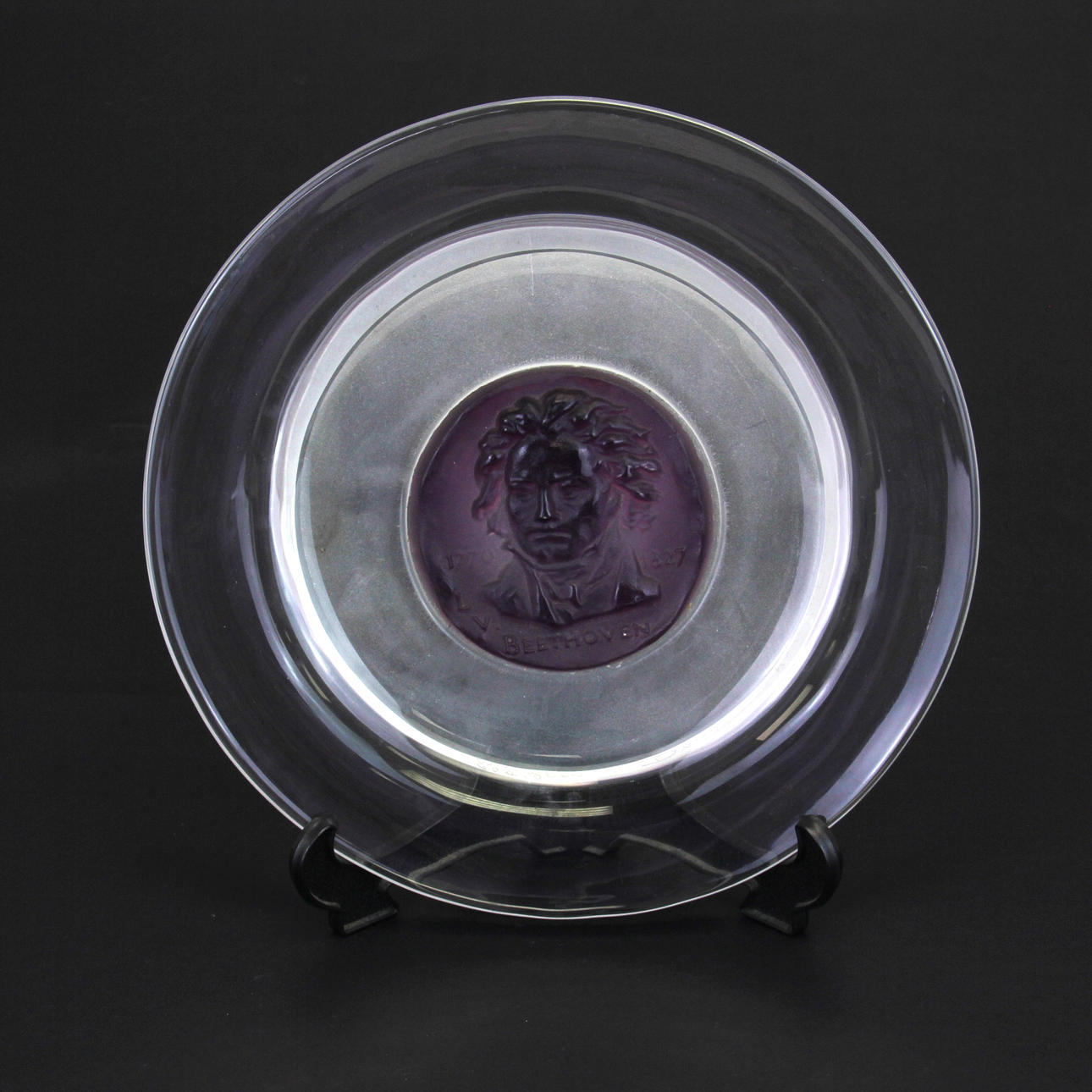 PLATO DE CRISTAL FRESCO BEETHOVEN.