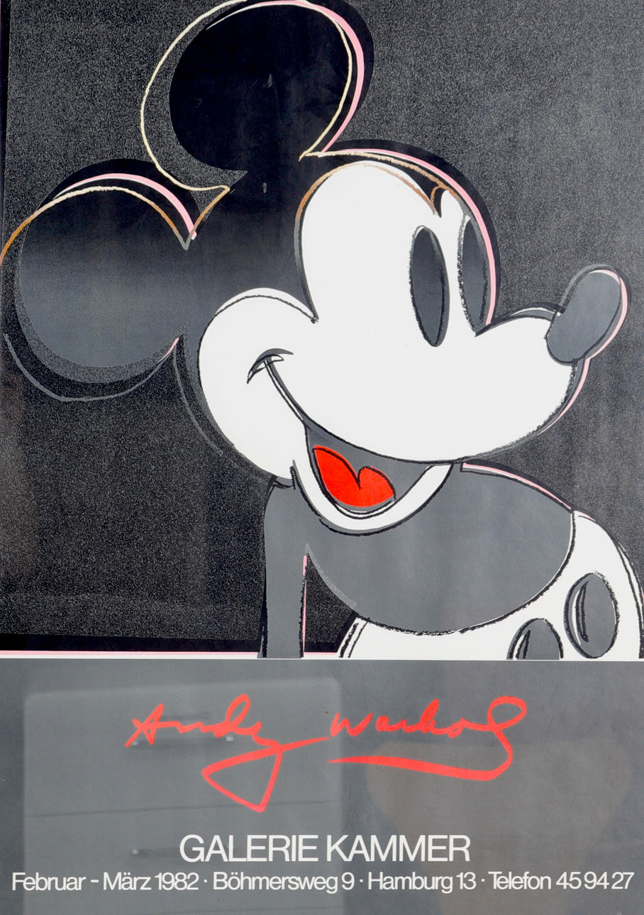 ANDY WARHOL. EFTER. POSTER, Galerie Kammer, Hamborg, 1982.