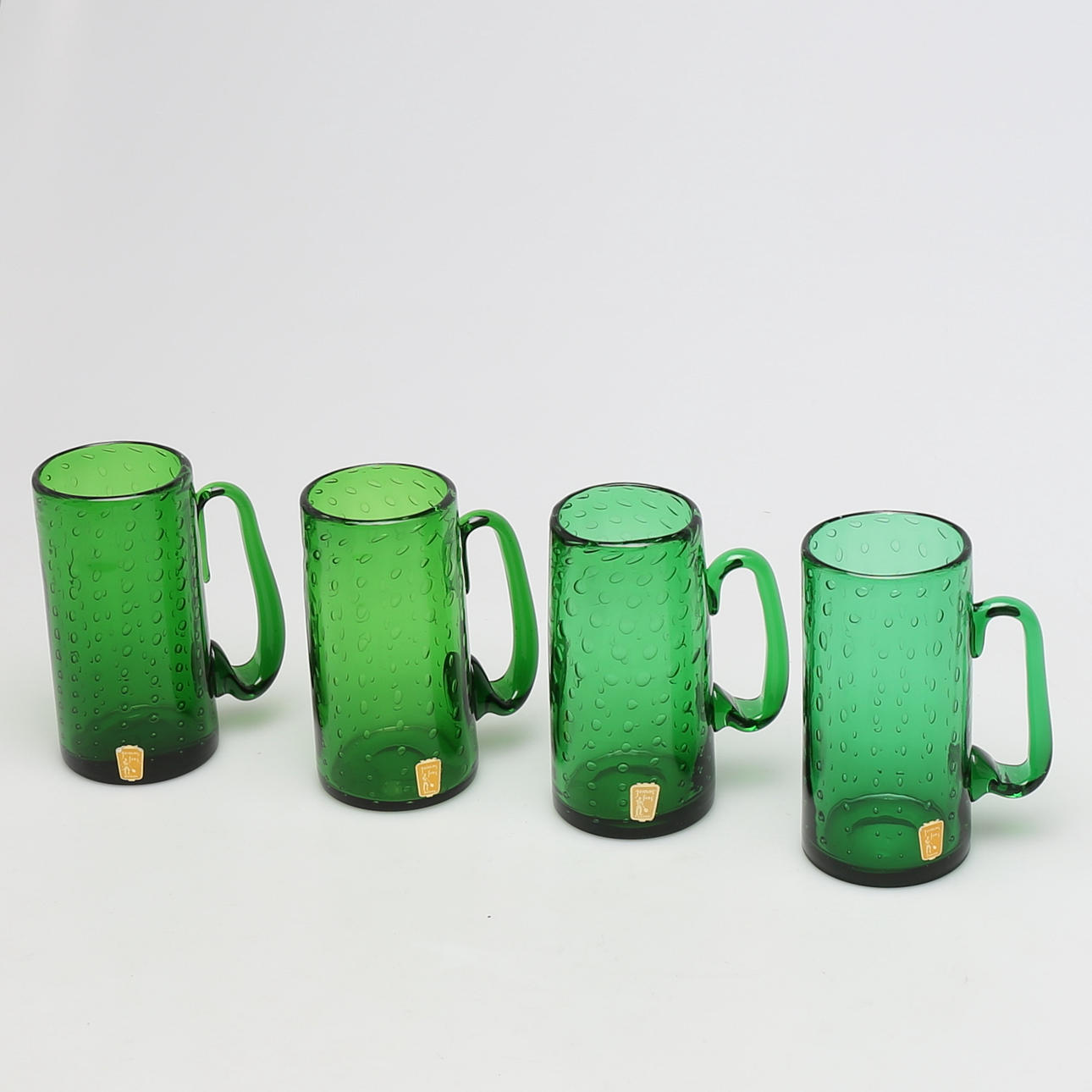 ÖLSEJDLAR, 4 st, glas, "Oxygene", Johansfors.