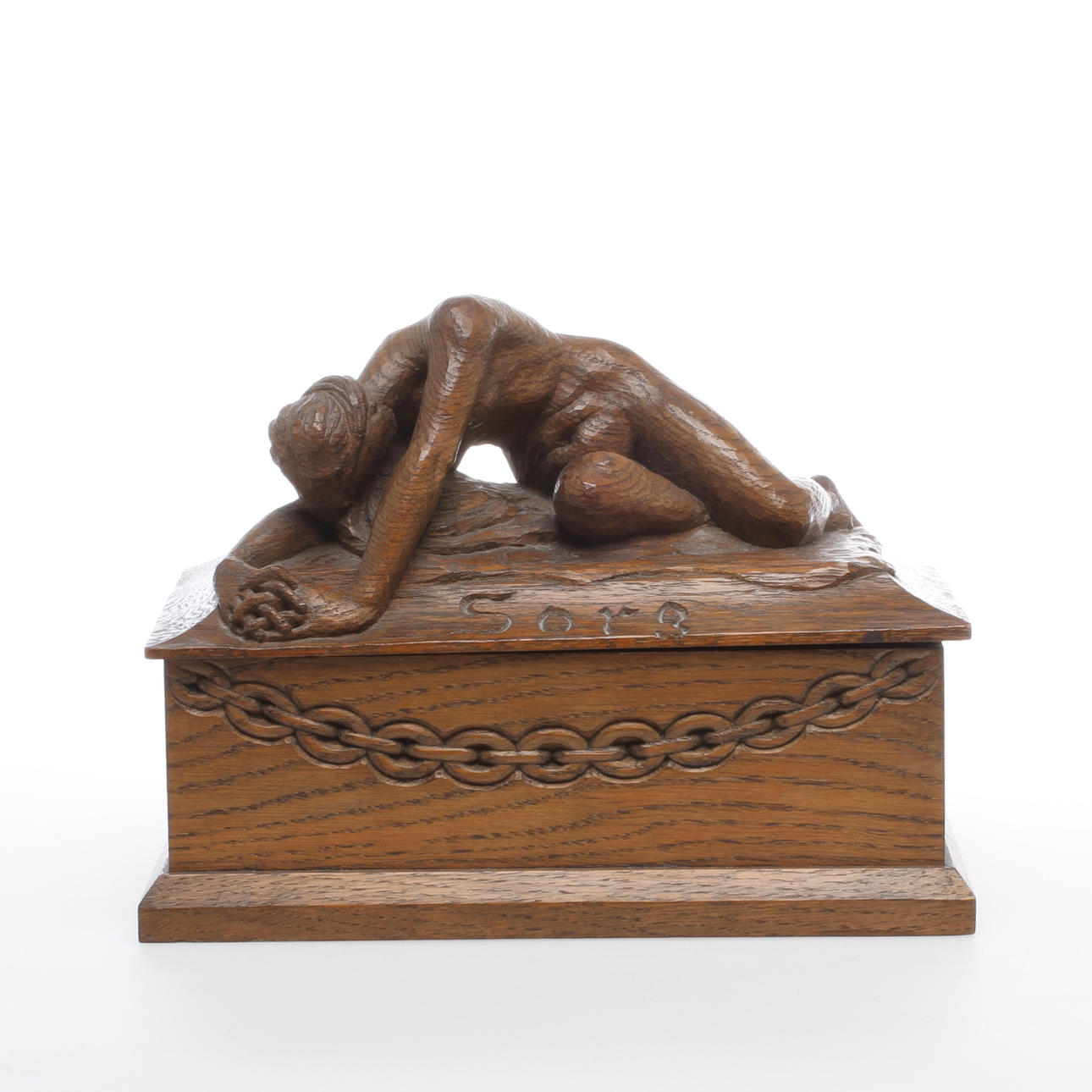 SKRIN, ek, jugend, Theodor Karlsson, signerat, omkring 1900.