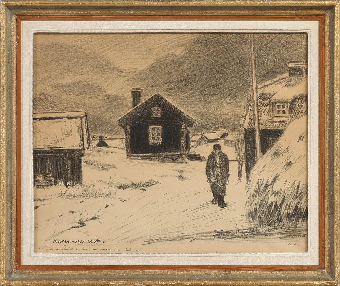 ROLAND SVENSSON. Ramsmora Möja, litografia, kyltti ja omistettu. Taide ...