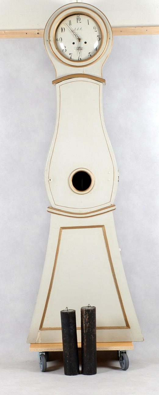 GOLVUR, Moraklocka, trä, 1800-/1900-tal.