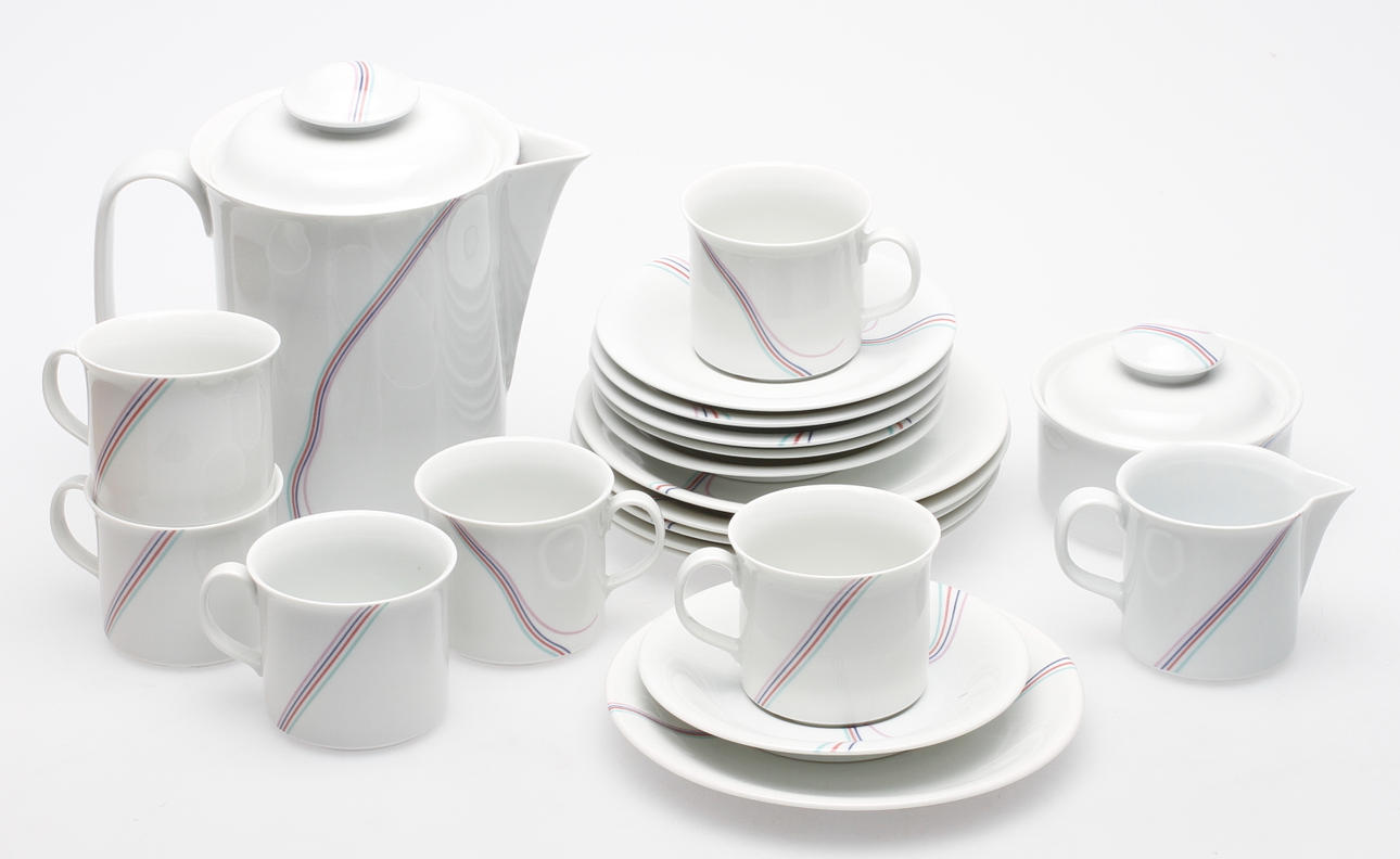 KAFFESERVIS, 15 delar, Rainbow, Bertil Vallien.