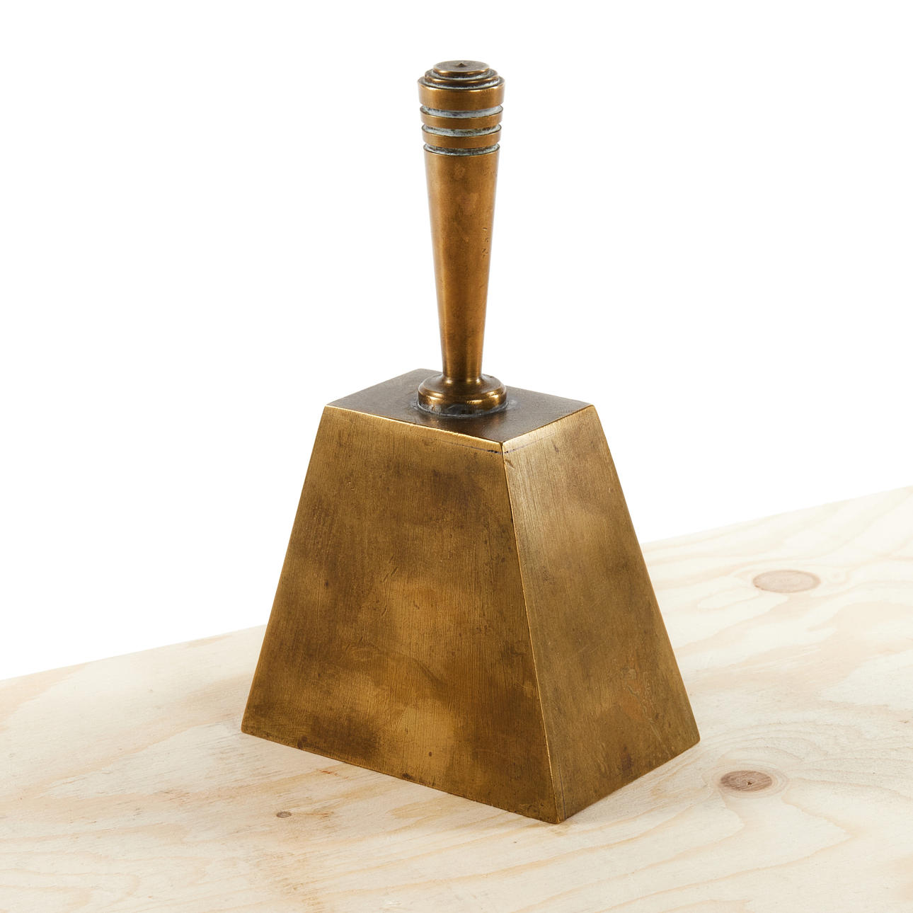 TABLE SPING, brass, 1930s, four-sided shape, functionalist design.