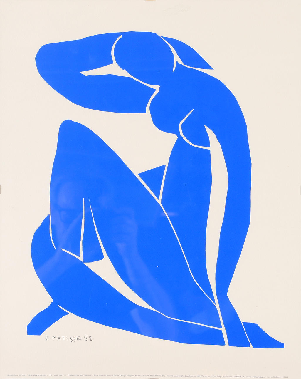 HENRI MATISSE. Composición de mujer, impresión.