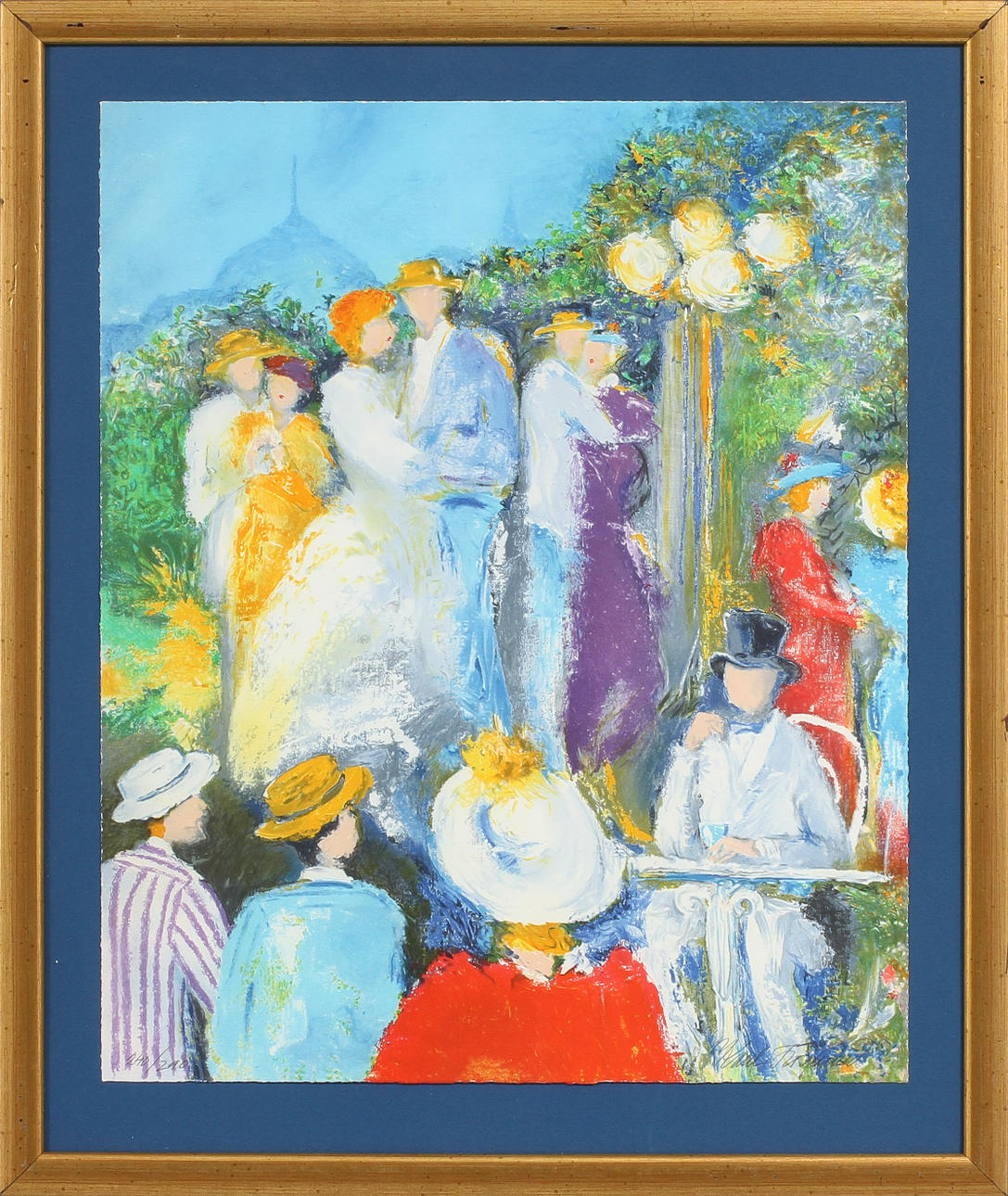 KARL HÖGLUND. Dansbana, färglitografi, signerad och numrerad 240/290.