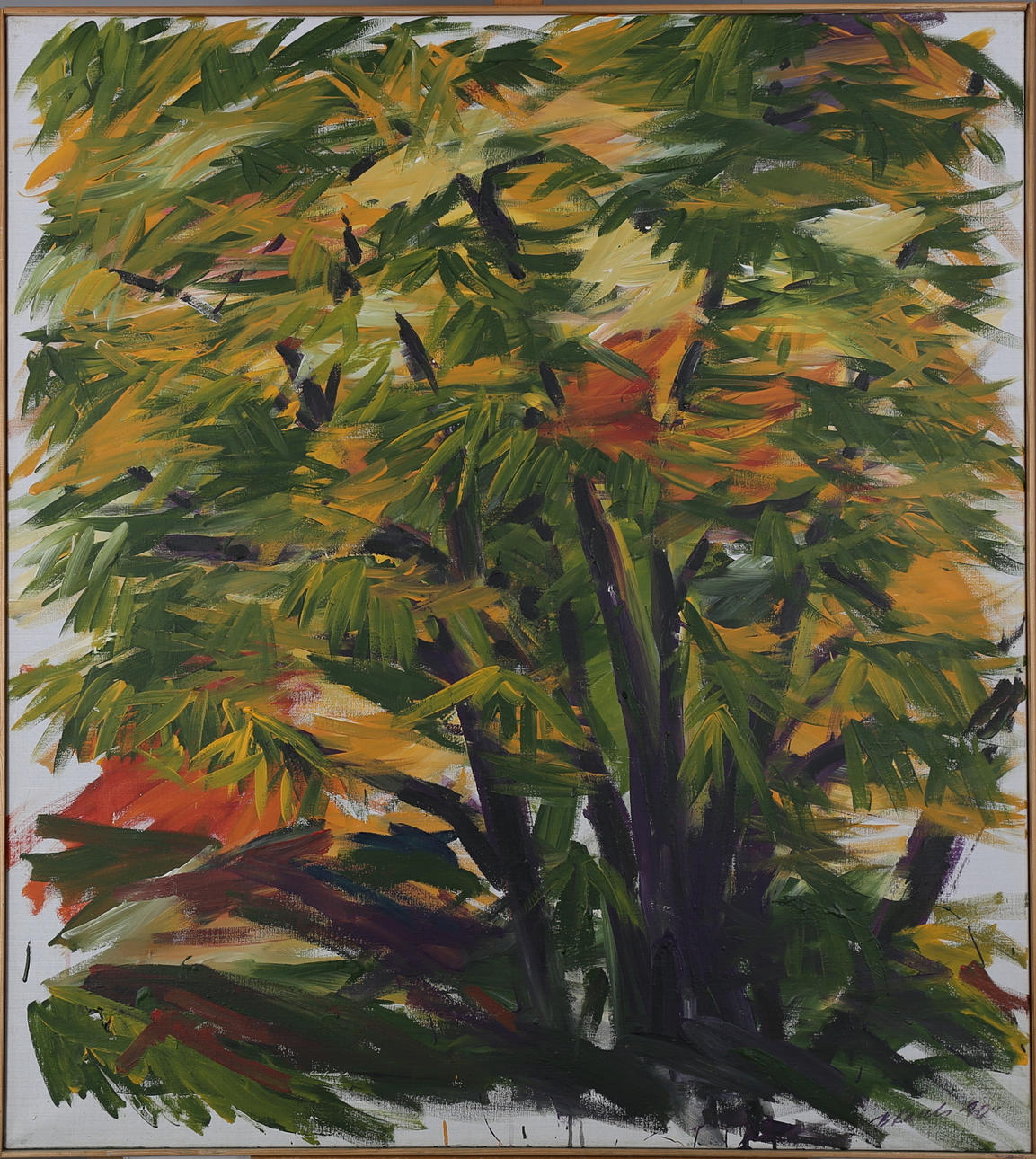 BJÖRN RASCH. Olja på duk, "Träd I" signerad B Rasch samt daterad -90.