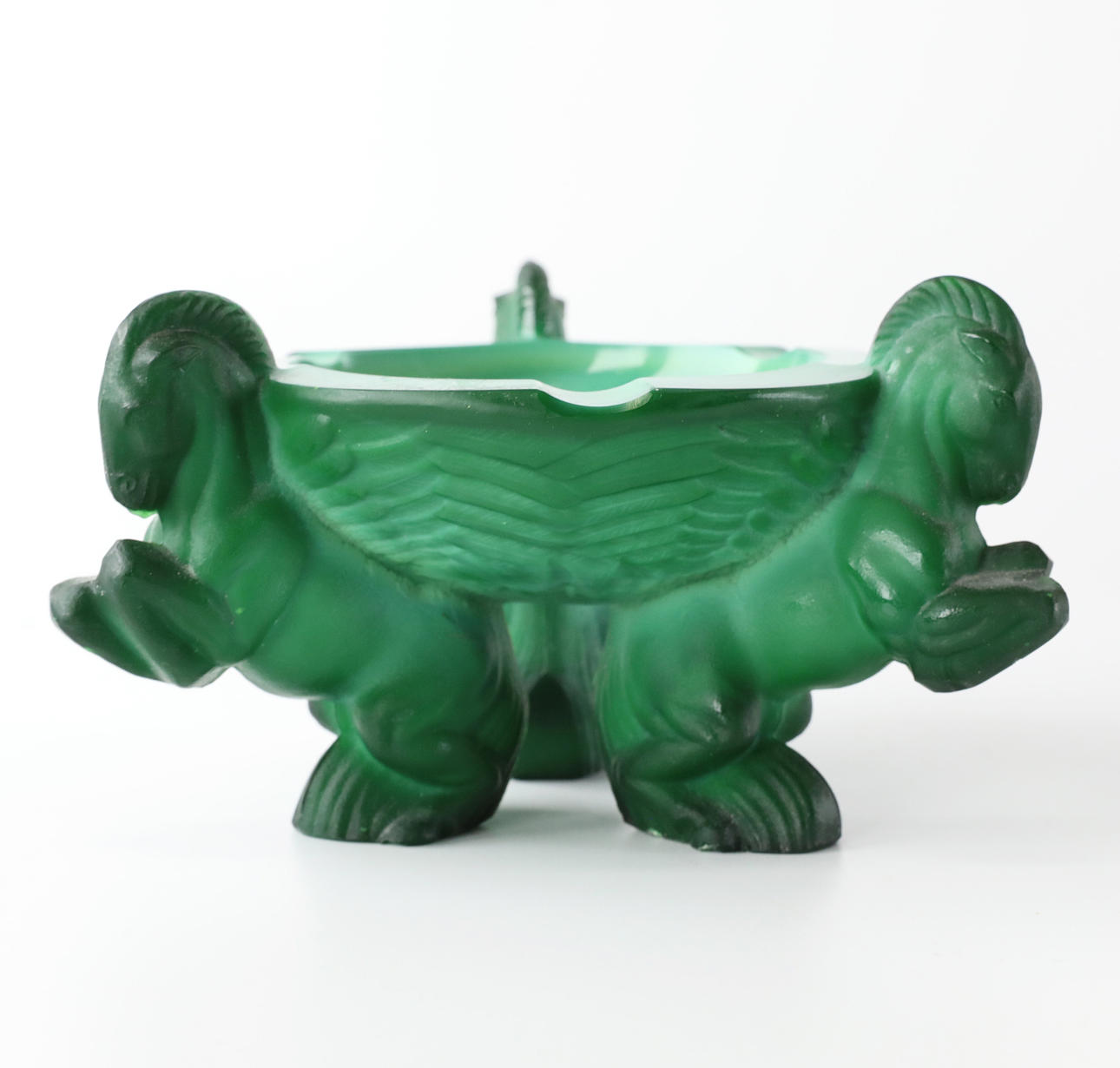 HEINRICH HOFFMANN. Ashtray, malachite glass, Heinrich Hoffman