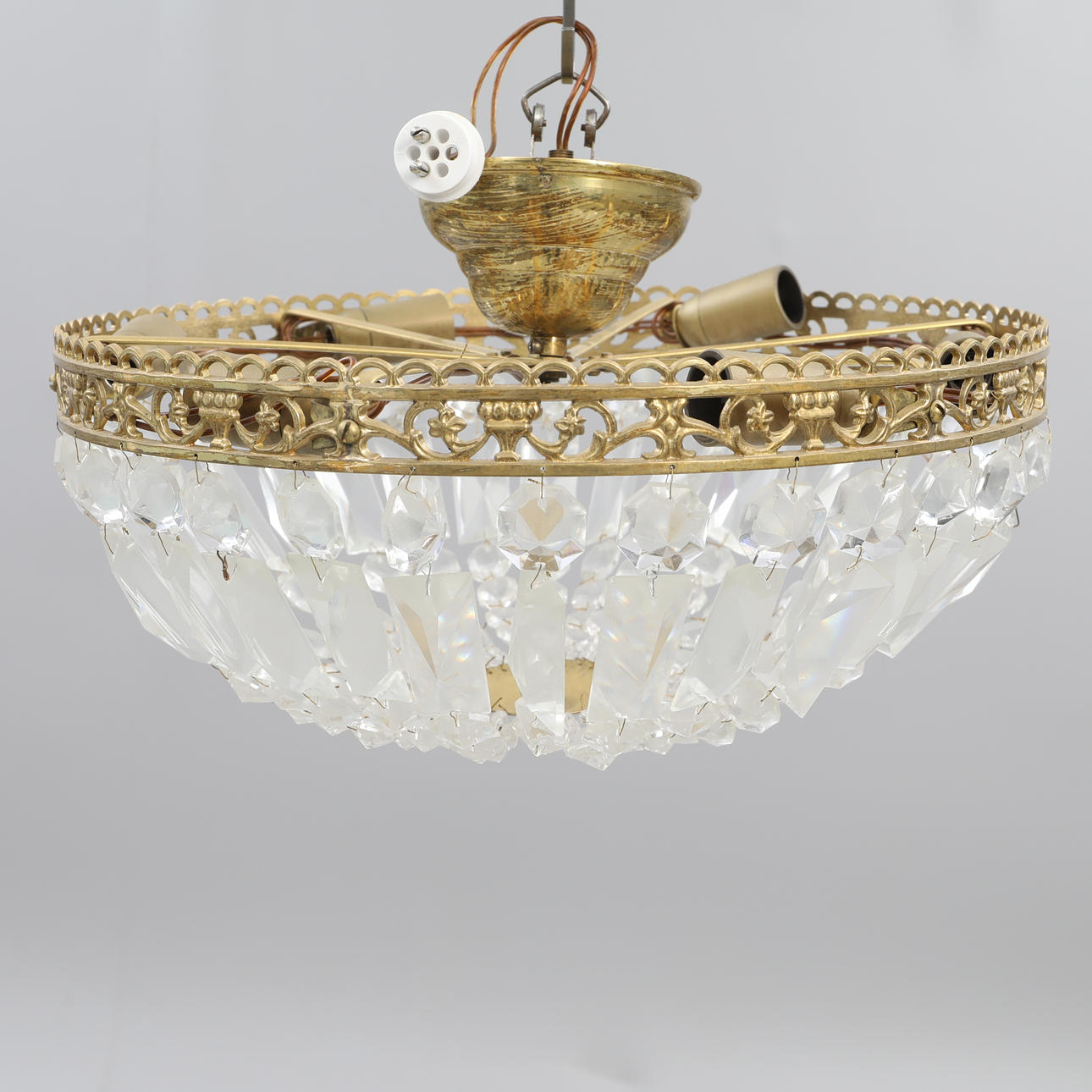 PLAFOND med prismor , 1900-talets mitt.