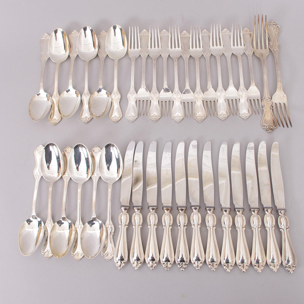 BESTICK, nysilver, "Olga", GAB samt Axel Larsson.