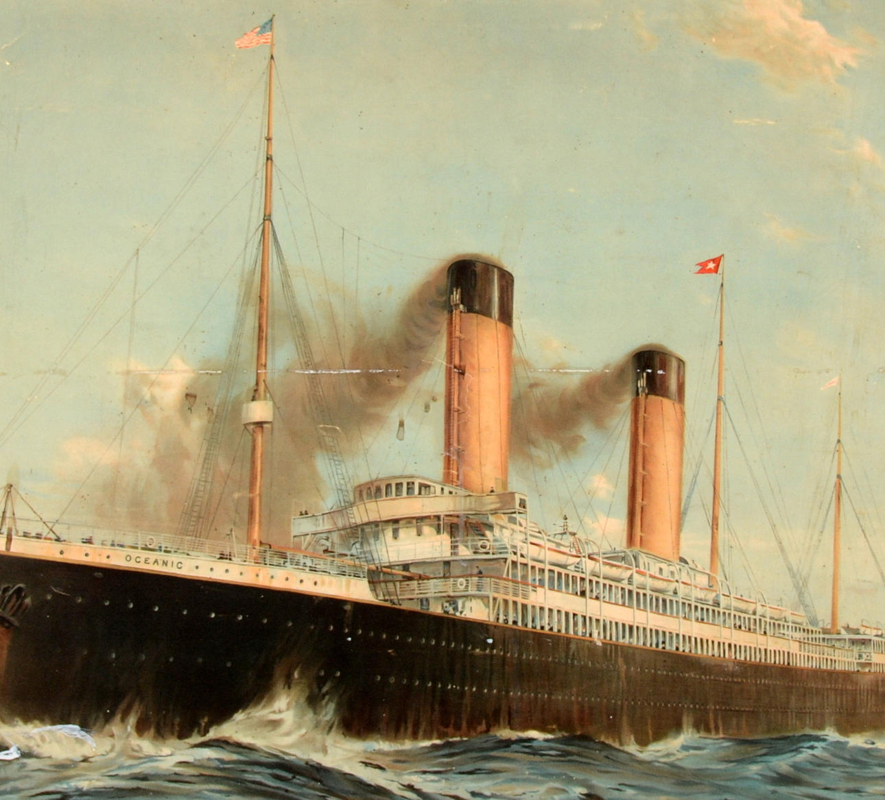 OKÄND KONSTNÄR. Färglitografi.