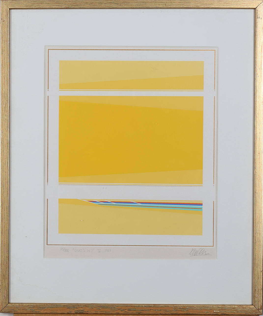 SÖREN EDSBERG. "Livets vej VI 1987", färgserigrafi nr 115/300, signerad.