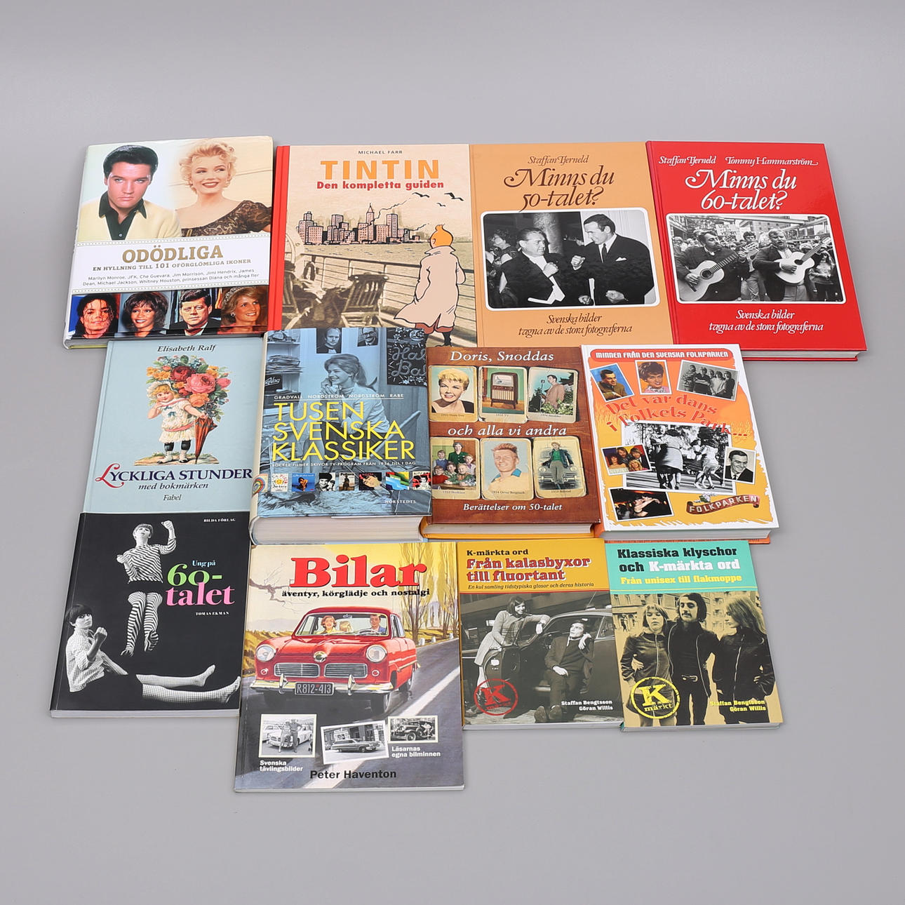BOOKS, 12 pcs, memorabilia 50s/60s.