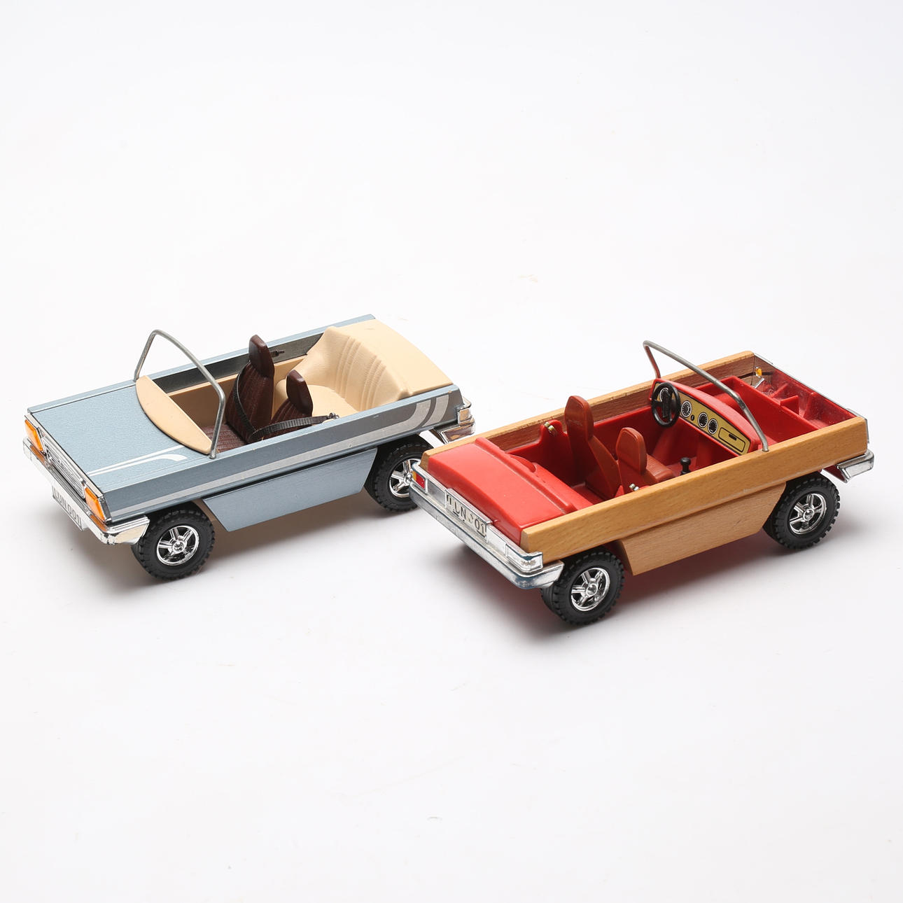 LEGETØJSBILER, 2 stk, plast, Lundby.