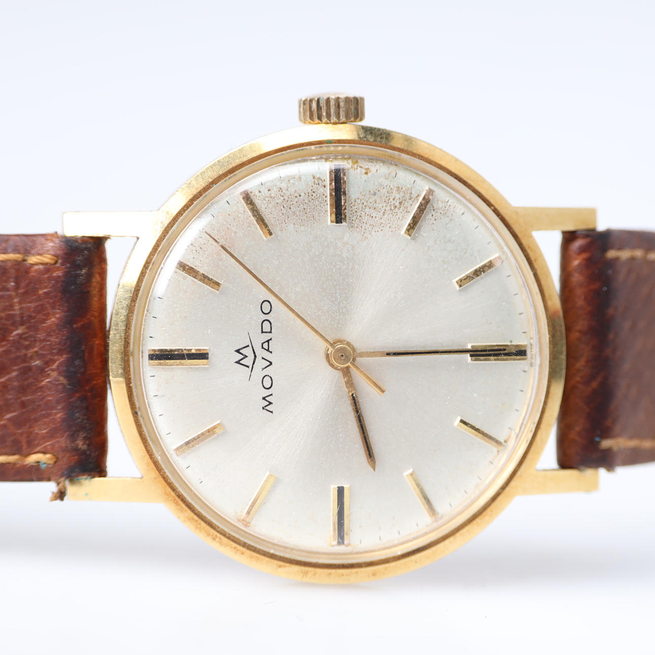MOVADO, wristwatch, 18K gold.