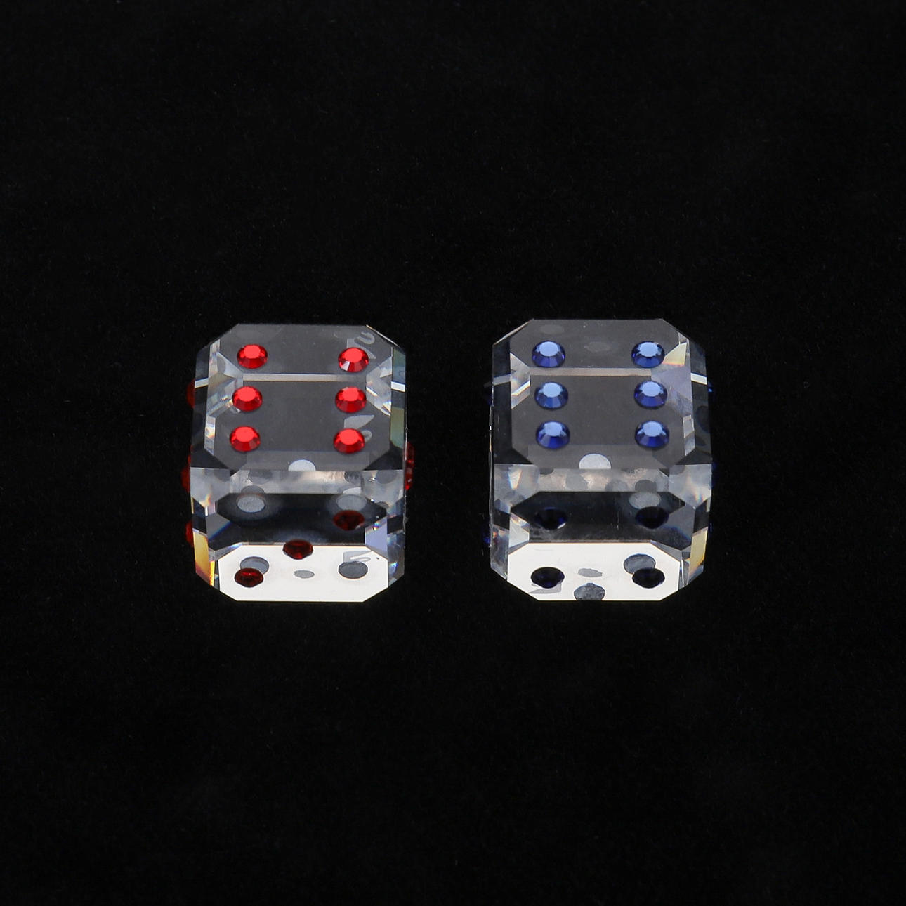 SWAROVSKI: DICE RED & DICE BLUE.