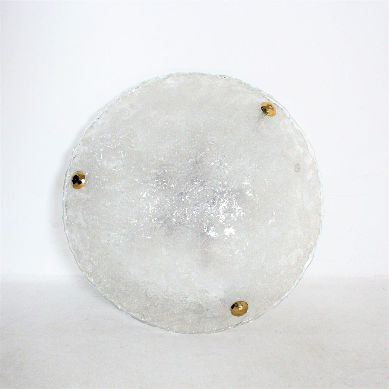 Eisglas Deckenleuchte Egon Hillebrand.