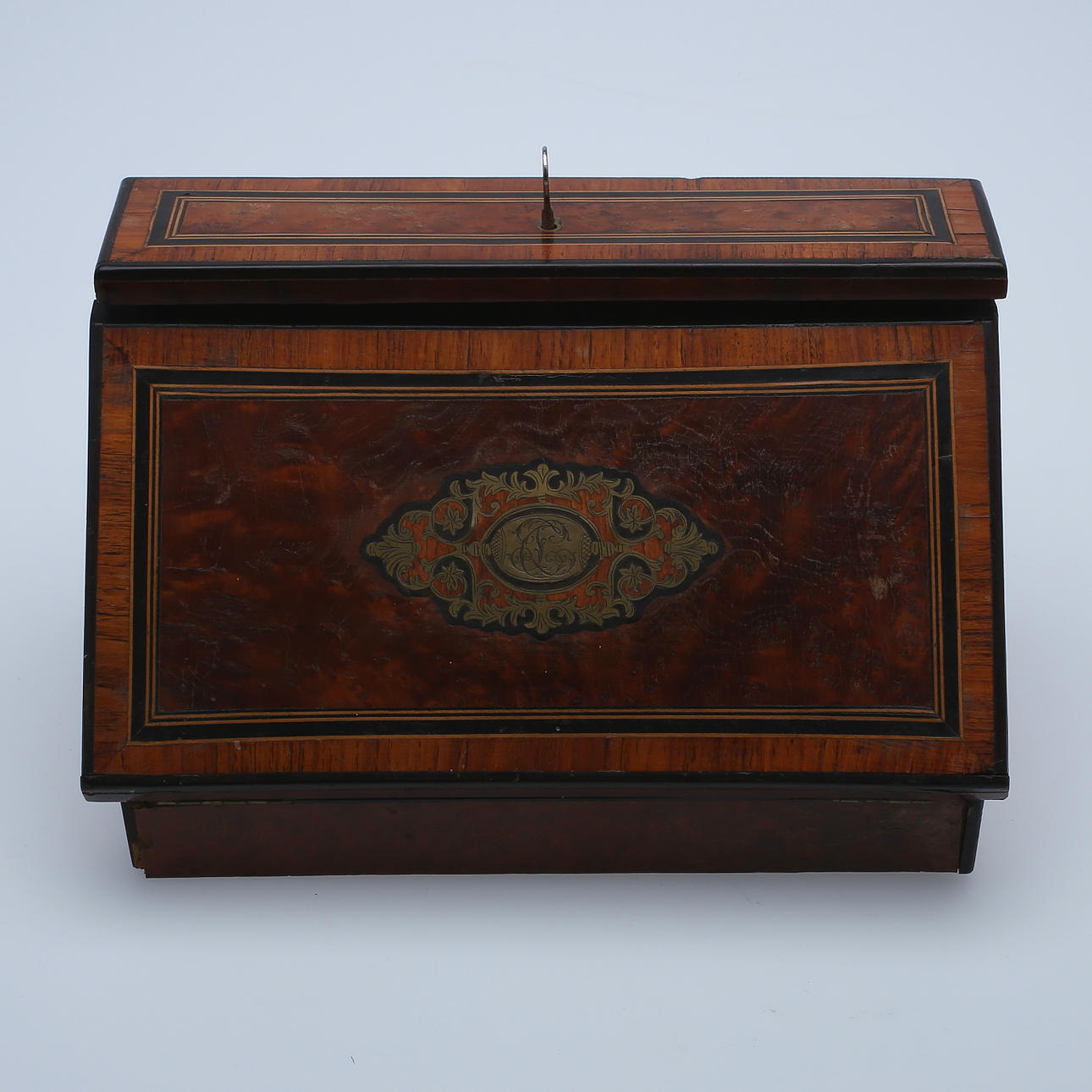 SCHATULL, trä, 1800-tal.