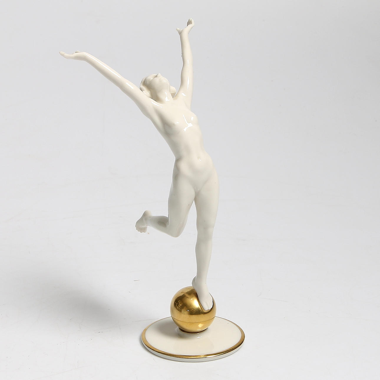 FIGURIN, porslin, Art Deco, Karl Tutter, Hutschenreuther.