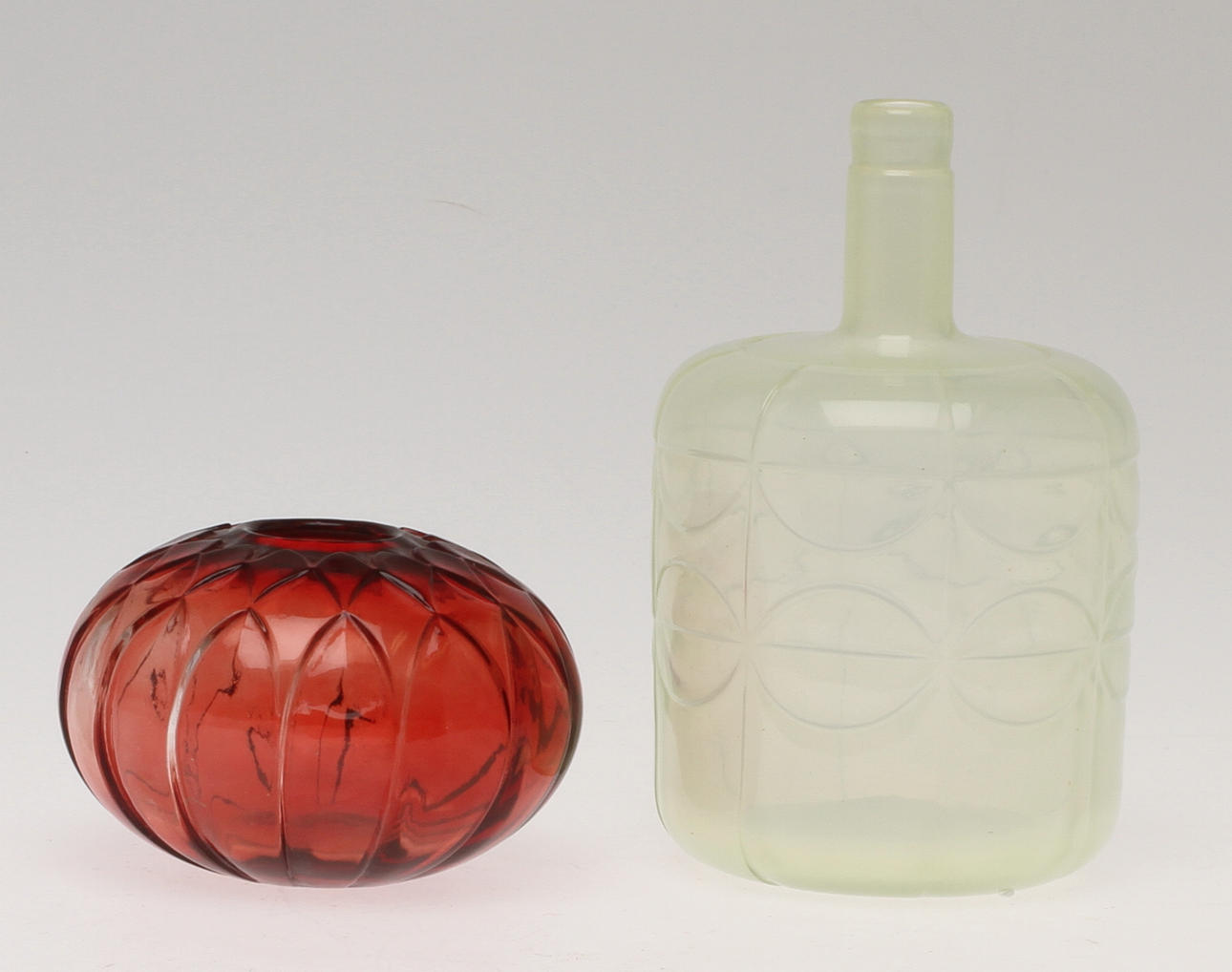 VASER, 2 st, glas, Gunnar Cyrén, Orrefors, Expo.