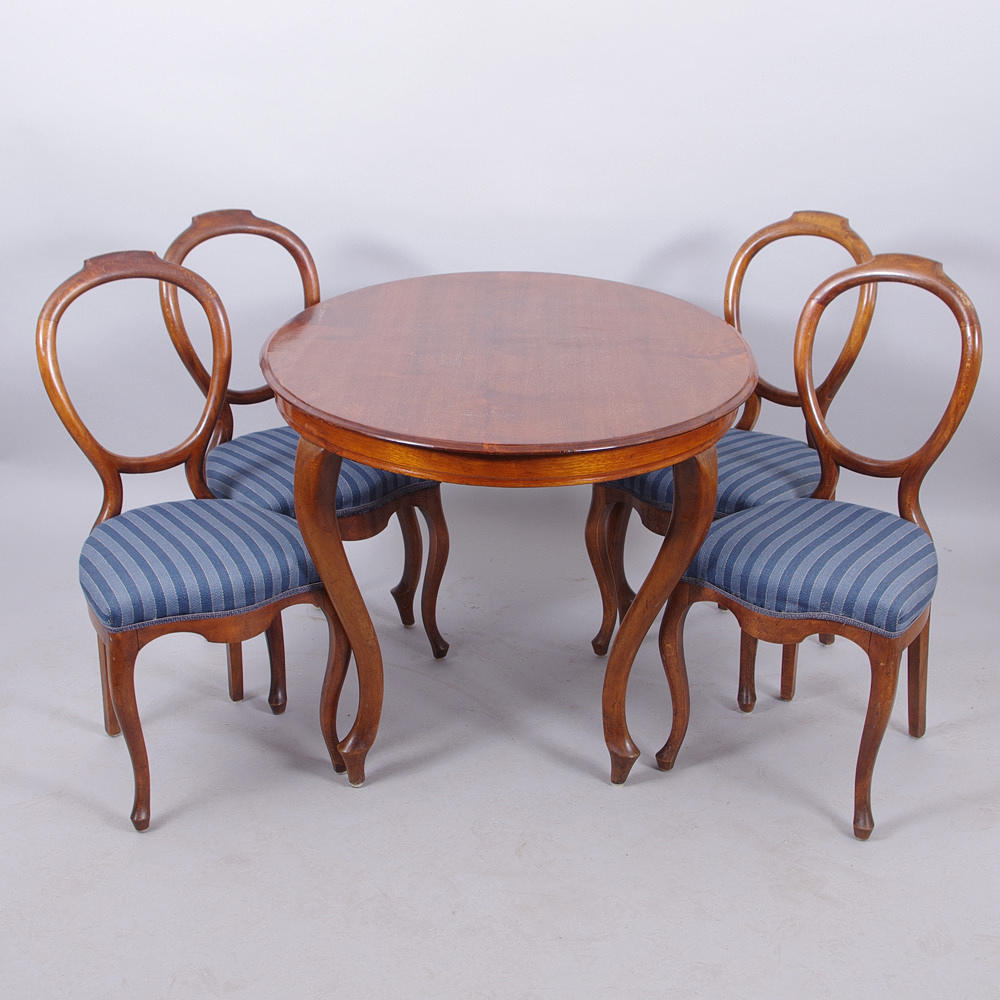 MATSALSGRUPP, mahogny, rokokostil.